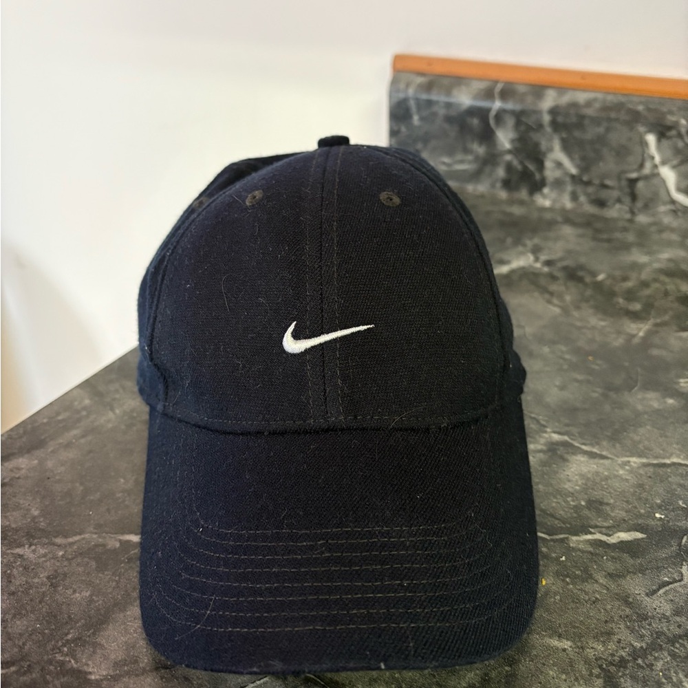 Nike Black Cap with White Logo